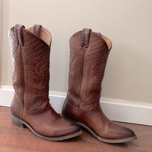Frye studded boot